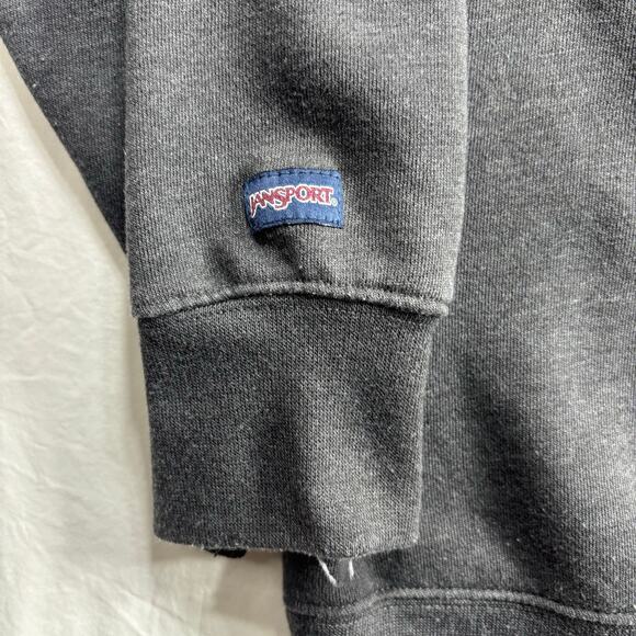 y2k University of Indiana Hoosiers College Jansport Men's XXL 1/4 Zip Sweatshirt - Picture 5 of 7